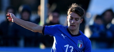 Nicolò Fagioli con la maglia della Nazionale